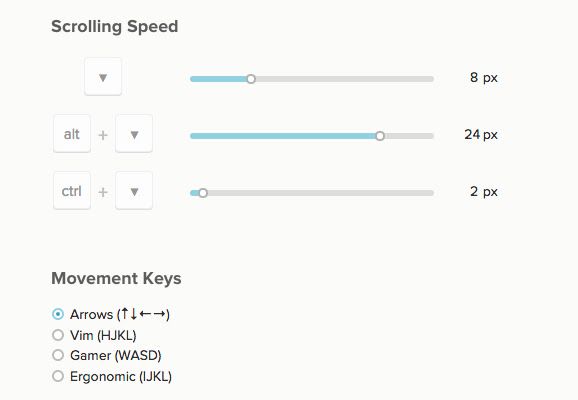 Smooth Key Scroll 